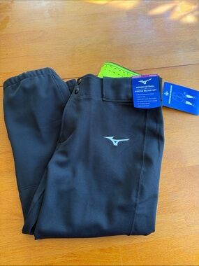 Mizuno Black Softball Stretch Belted Pants